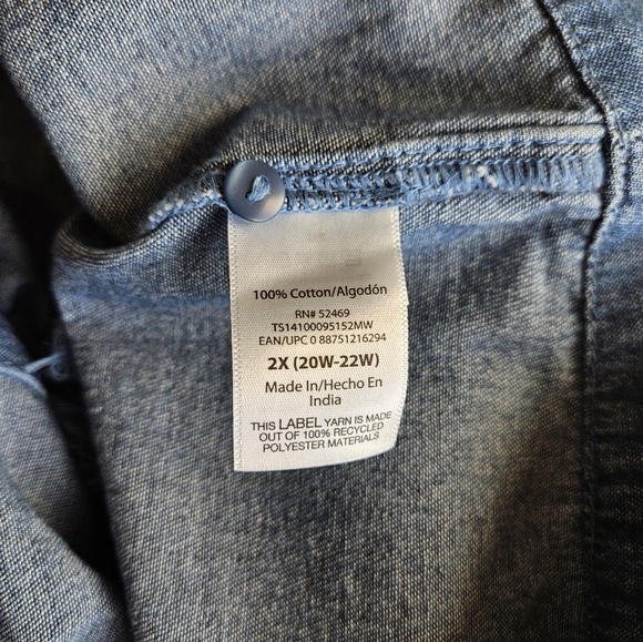 100% Cotton Casual Shirt Dress - Picture 5 of 7